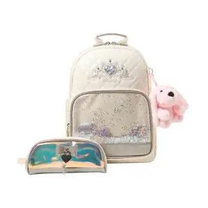 [헤지스키즈] 소피아 티아라 책가방(파우치 세트)_IVORY (HUS60UP52M_IV)