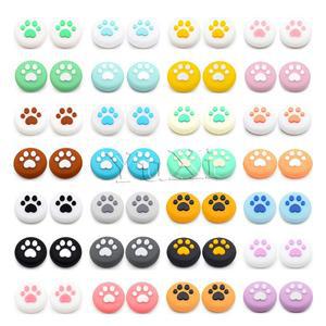 사랑스러운 고양이 발 엄지 스틱 그립 캡 커버 닌텐도 스위치 NS 라이트 Oled 컨트롤러 게임 패드