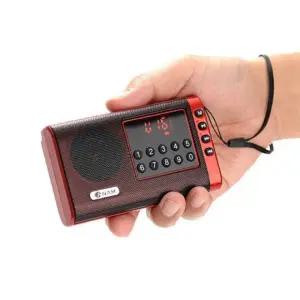 ANAM 휴대용 라디오 스피커 SD 카드 플레이어 충전식