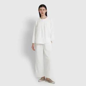 [JAJU](강남점)25F/W 여 이중지 패턴 파자마 셔츠 J205401018