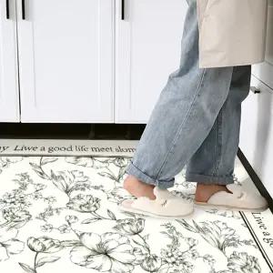 10mm 도톰한 방수 주방매트 논슬립 특대형 거실 현관 매트 패드 120x240