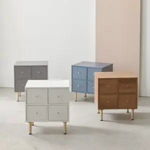 가구데코 소호 와이드 4단서랍 침대협탁 NA2062