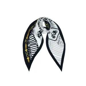 [롯데백화점]루이까또즈 마리아노 마름모 실크 스카프 블랙 2ESD950BL