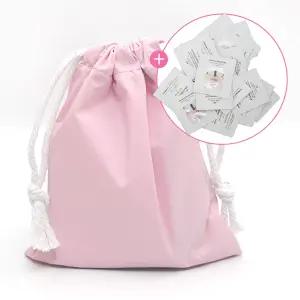 복주머니파우치(오휘 미라클 모이스처 세라마이드 부스팅 크림60매) 핑크바스락원S