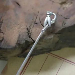 연꽃 순은 한복 실버 전통 악세사리 올림머리 은비녀_WE27ABB