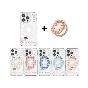 아이폰17 16 15 14 13 12 프로 맥스 정품 체크웨이브 렌즈가드 맥세이프케이스+그립 톡홀더 세트