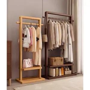우드행거 이동식 선반 원룸 틈새 드레스룸 원목행거