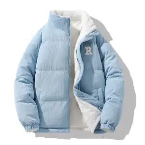 엘럽 남성용 패딩 점퍼 가을 겨울 양면 차이나카라 기모 도톰한 바람막이 트렌디 코트 힛템