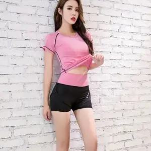 여성 스포츠웨어 여름 기능성 반팔 티셔츠 헬스 러닝