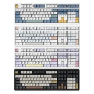 한성컴퓨터 TFG CloudMax CF 염료승화 유무선 기계식 게이밍 키보드 모카코코아 (로즈핑크 도각)