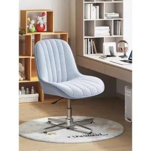 바퀴없는 회전의자 서재 등받이 화이트 핑크 체어 벨벳 라이트 쿠션 사무실 베이지