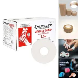 뮬러 어슬레틱 케어 테이프 화이트 130888 1개 낱개/테이핑/볼링/면테이프/중약지/손가락/테니스/엘보/발목