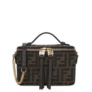 펜디 25FW 브라운 배니티 미니백 8BS108 AFPM F1GL7