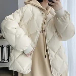 여성 경량 숏패딩 겨울 누빔 깔깔이 캐주얼 방한 점퍼 슬림 다운 자켓