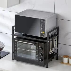 싱크대 수납장 주방 길이조절 거치대 전자레인지 거치대 선반