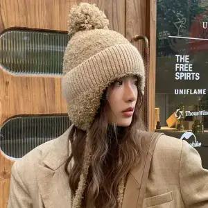 윈터 스노우볼 귀도리 니트 비니 모자 털모자 보온 가을 겨울 여성 여성 벙거지 히트