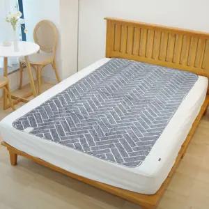 안심 2인용 전자파차단 겨울 1인용 난방매트 절전형 전기요 헤링본그레이 보온 한일전기 싱글 침대 2인용