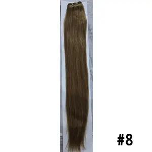 100%인모 붙임머리 헤어피스 18인치 미노피스　8번