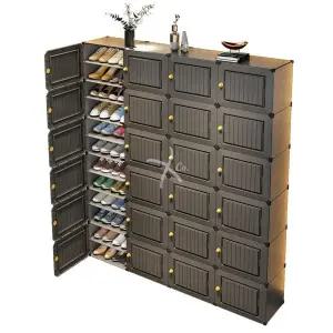 조립식 신발장 대형 1열 수납 신발정리대 기숙사 실내 신발