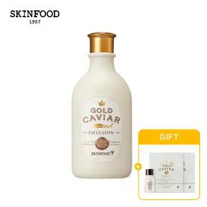 [스킨푸드] 골드 캐비어 이엑스 에멀전 + (증정) 마스크팩2개 + 블랙슈가클렌징오일14ml