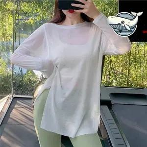 여성 요가 필라테스 운동복 매듭 탑 멋스러운 여성스포츠티셔츠