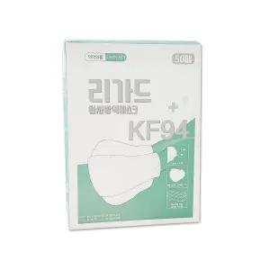 리가드 황사방역마스크 1통/50개 대형 화이트 KF94 써멀본드 개별포장