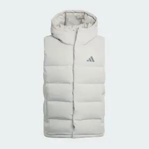 아디다스 남성용 헬리오닉 클라이마웜 후디드 다운 베스트