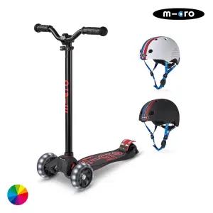 마이크로킥보드 맥시T 프로 디럭스 LED + 코리아 에디션 헬멧 세트
