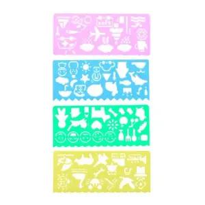 모형자 학용품 유치원 플렉서블 그림 모양 플라스틱 멀티자 모형자 모양자 도형자 사물자