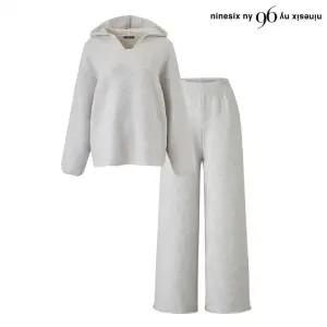 후드 오버핏 니트 밴딩 팬츠 셋업 (NP4OW001L0)