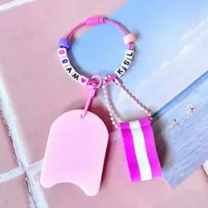 수영 장 악세사리 군번줄 EVA 고리 와이어 커플 귀여운 킥판 풀부이 에바폼 네임 이니셜