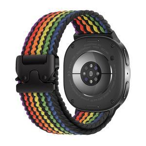 갤럭시 워치 8 밴드 40mm 44mm/갤럭시 클래식 46mm 밴드와 호환되는 브레이드 밴드, 8/8 여성용 엘라스틱 나일론 스포츠 스트랩