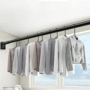 무타공 빨래봉 커튼봉 천장 베란다 건조대 압축봉 이불