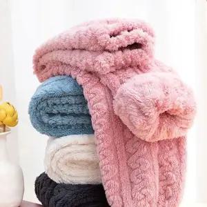 겨울 두툼 극세사 꽈배기 잠옷바지 홈웨어 집순이 융털 수면바지 U523