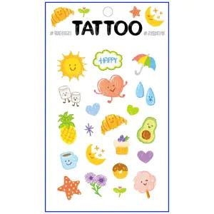 타투스티커 TS-049 큐티컬러풀 물없이10초완성 문신 51종