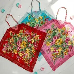 [이사야0613] 여성 에티켓 매너 손수건레이스 앞치마 무릎덮개(작약꽃)