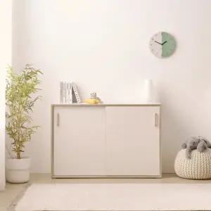 먼지방지 슬라이드 도어형 책장 수납장 1200 홈스타일링 틈새장 감성가구 방꾸미기