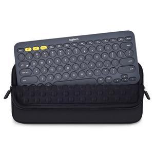 로지텍 페블 키 2 K380 및 블루투스 키보드용 키보드 슬리브 케이스, 무선 충격 방지 보호 여행용 네오프렌 백, 블랙