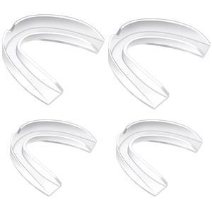 성인 및 청소년을 위한 4피스 스포츠 마우스 가드 - 복싱 풋볼 하키 가라테 럭비 남자 여자 용품을 케이스 포함 입 보호 운동 가드(BPA 무료)