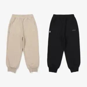 휠라 키즈 에센셜 기모 시보리 조거 팬츠 FK2FPF4201X