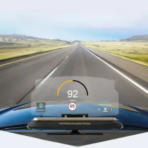 무선 액세서리 프로젝터 전자 디지털 속도계 디스플 자동차 업 HUD 차량 충전