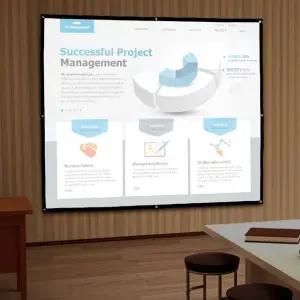 프로젝터스크린 이동형 빔프로젝터 스크린(203x152cm) (WB9F91C)