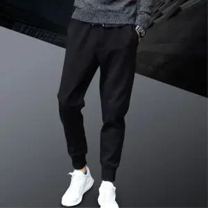 남성 약기모바지 트레이닝 다크블랙 조거팬츠 실내복 간절기용 운동바지 밴딩팬츠