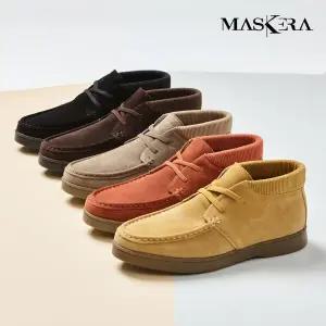 [마스케라] 천연 소가죽 여성 보아퍼 앵클 로퍼