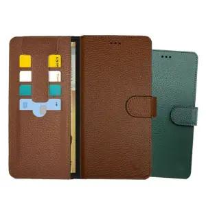 아이폰16프로 우드 소가죽 다이어리케이스