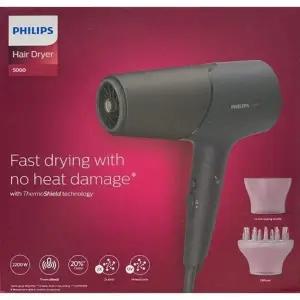 필립스 5000 시리즈 써모 쉴드 헤어드라이기 BHD538/19 2200W 접이식 (블랙) hmn