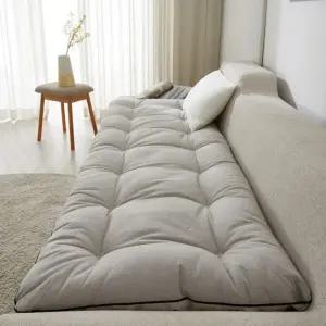 더푹신한 돌소파용 쇼파패드 코튼 캠핑매트리스 3인용