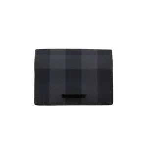 W  체크 폴딩 카드지갑 차콜 블랙 80702041