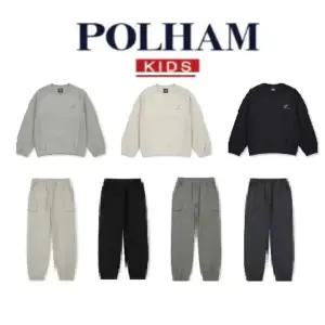 [폴햄키즈](마산점)공용) 기모 밴딩 맨투맨PKF4TR3512,기모탄성 카고 조거 팬츠PKF4PT3512