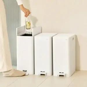 리템 양문형 페달형 휴지통 15L_23653427